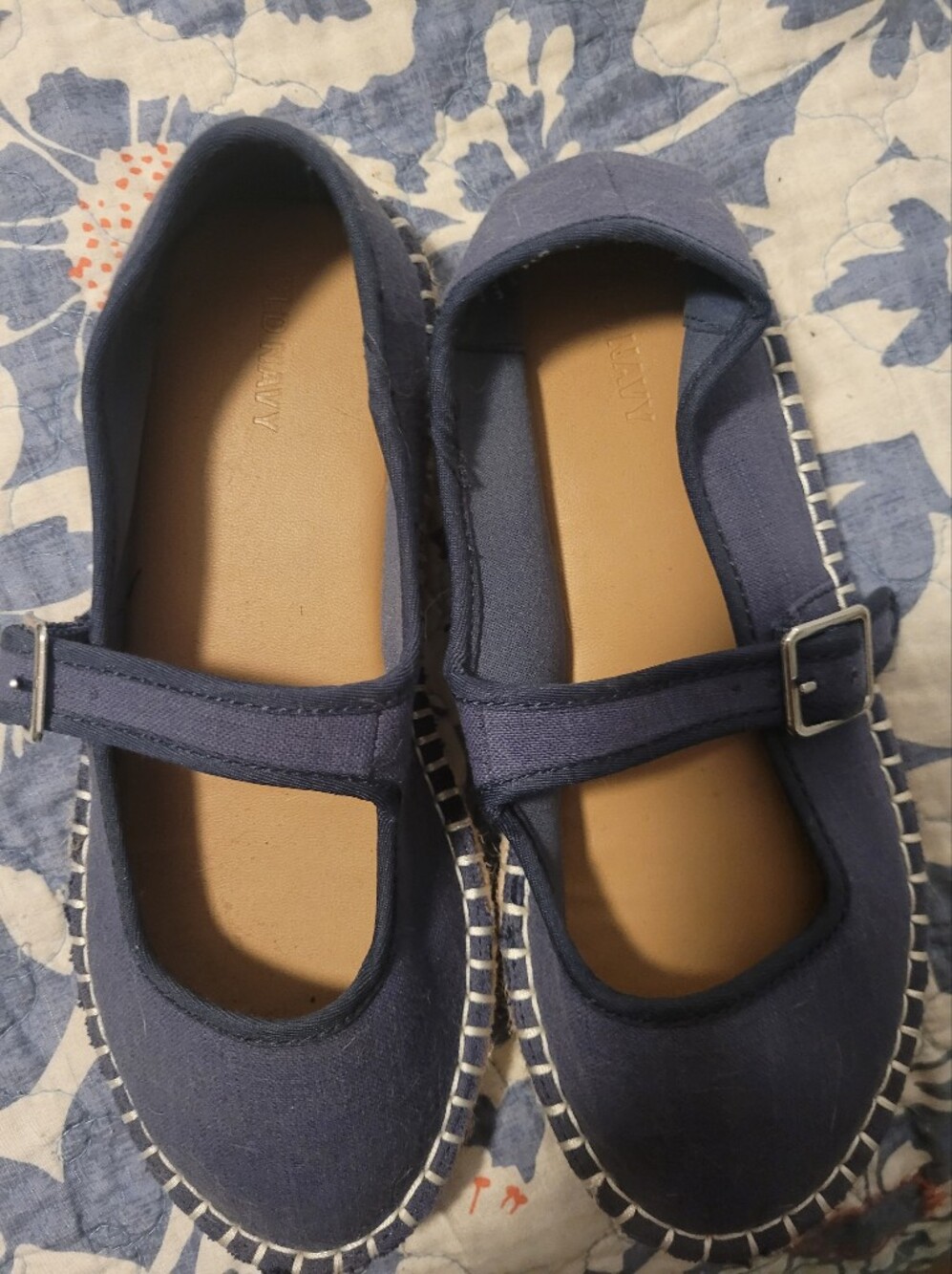 Old Navy Navy Blue Mary Jane Flats with Buckle